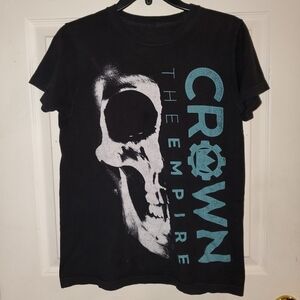 5 for $20 | Hot Topic Crown The Empire Half Skull T-Shirt